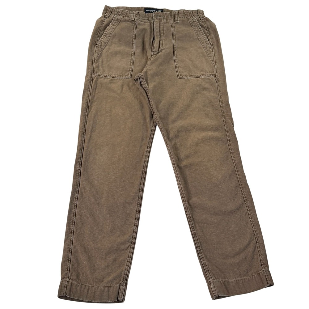 Abercrombie & Fitch Loose Fit Chino Pants Mens 30x32 Brown Workwear Casual